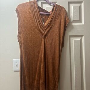 Free People Rust Sleeveless Top